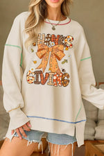 Thanksgiving Graphic Crew Neck Sweatshirt