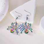Colorful Spider Drop Earrings
