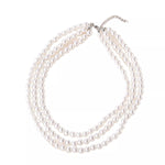 Three-Layered Pearl Necklace