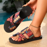 Toe Loop Platform Sandals