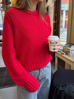 Ribbed Round Neck Sweater