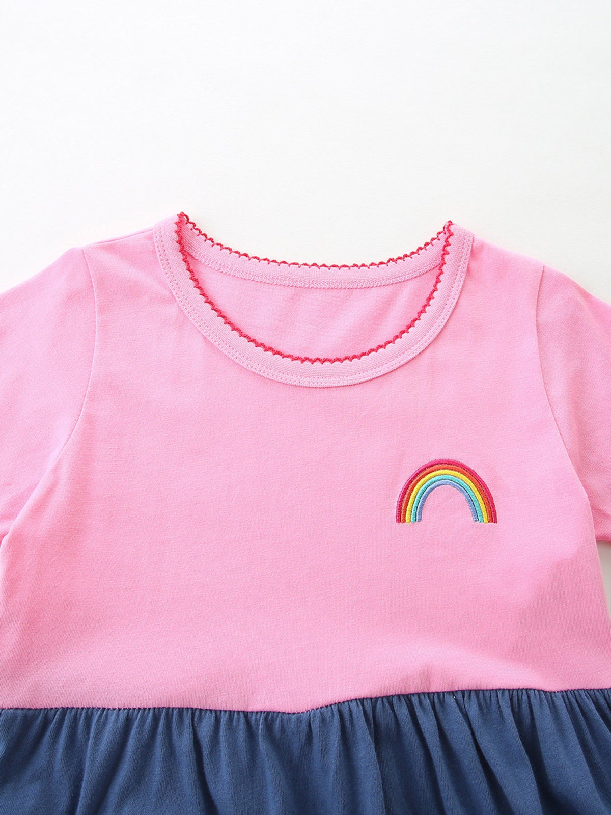 Children's Heart Embroidered Casual Dress