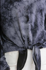 Umgee Full Size Tie Dye Lightweight Long Sleeve Top Plus Size
