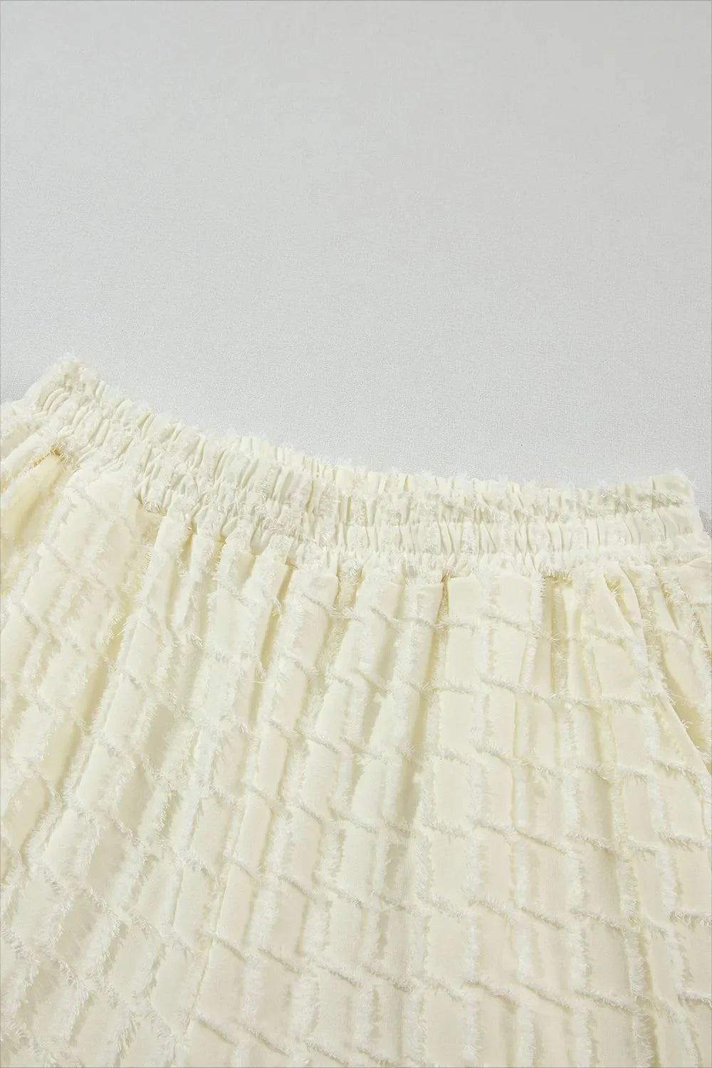 Textured Round Neck Top and Pants Set