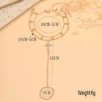 18K Gold-Plated Chain Cross Bracelet