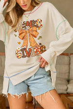 Thanksgiving Graphic Crew Neck Sweatshirt
