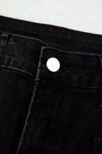 Frayed Cropped Straight Jeans