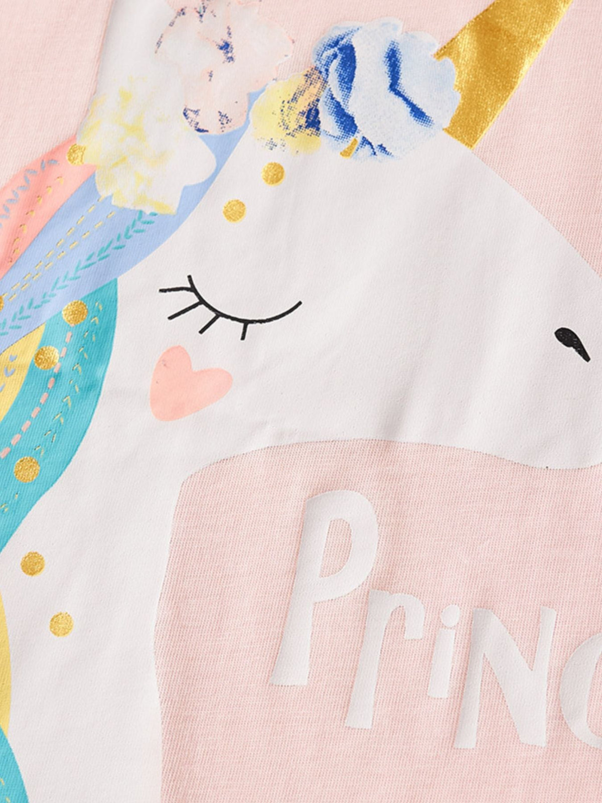 Children's Unicorn Graphic Short Sleeve T-Shirt