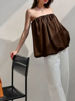 Bubble Hem Tube Top