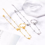 Butterfly Charm Finger Bracelet