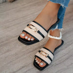 Open Toe Flats Sandals