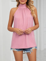 High Neck Tie Back Cami