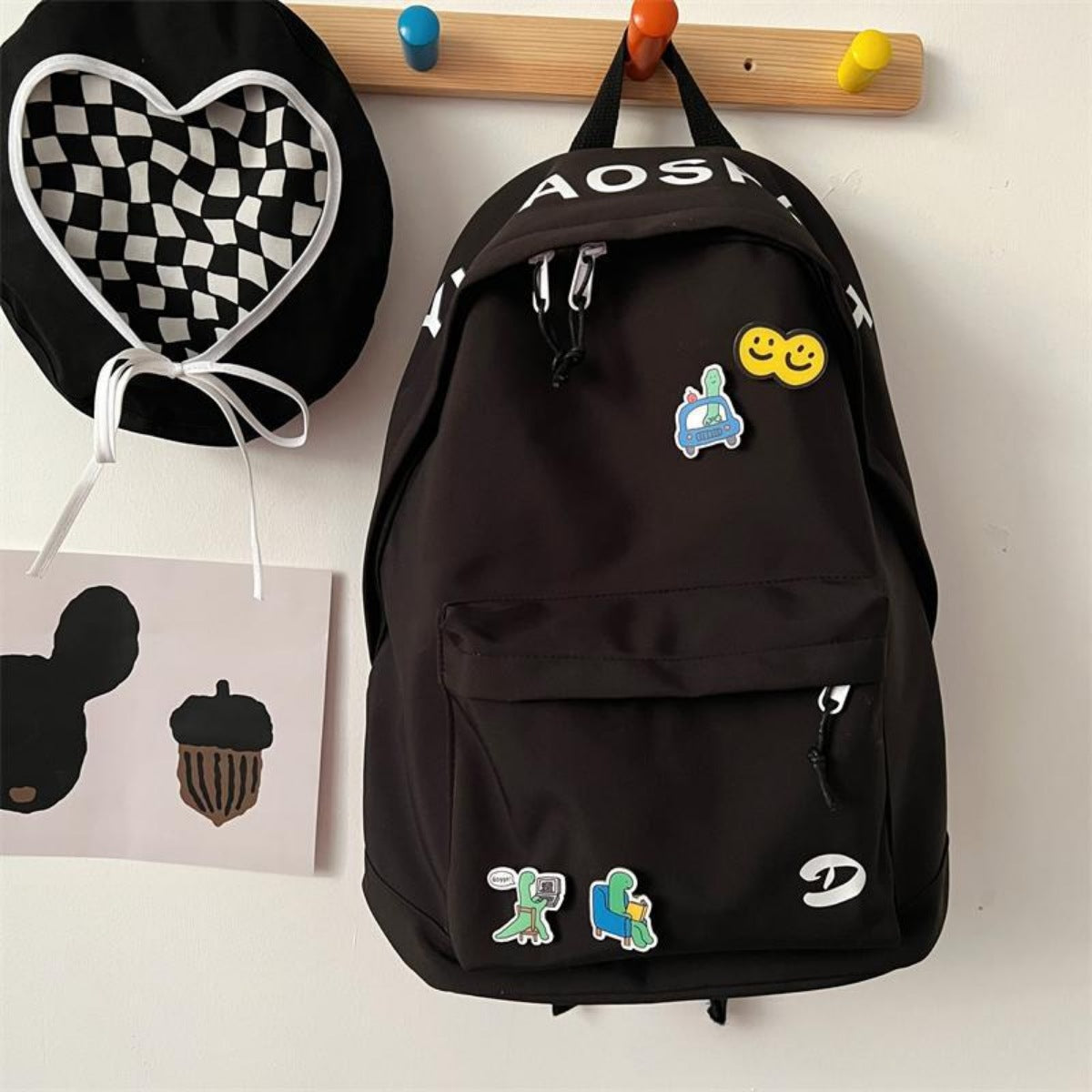 Letter Casual Backpack Bag