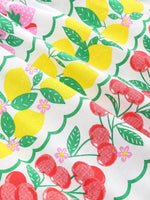 Children's Fruit Print Tiered Dress