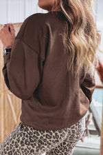Plaid 'PRAY' Crew Neck Sweatshirt