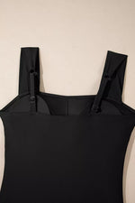 Square Neck Ruched Tommy Control One Piece Swimsuit