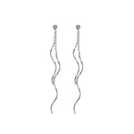 925 Sterling Silver Wave Earrings