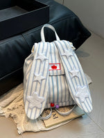 Striped Star Bunny Ear Backpack Bag