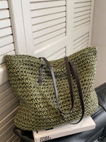 Woven Straw Shoulder Bag