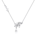 925 Sterling Silver Zircon Heart Necklace