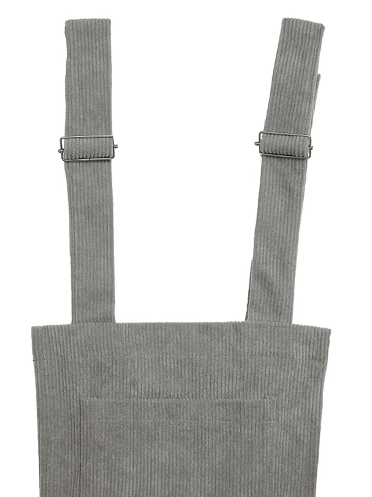 Slit Wide Leg Overalls with Pockets