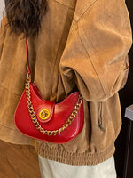 Chain Accent Shoulder Bag