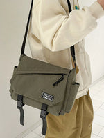 Plaid Buckle Flap Crossbody Bag