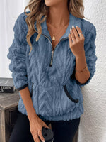 Cozy Sherpa Half Zip Sweatshirt