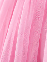 Children's Floral Print Tulle Dress
