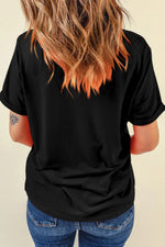 Graphic Round Neck Short Sleeve T-Shirt