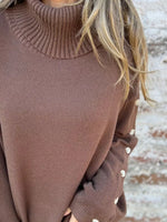 Full Size Turtleneck Long Sleeve Sweater Plus Size