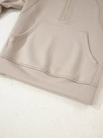 Half Zip Long Sleeve Hoodie and Pants 2pcs Outfit