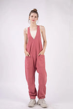 VERY JPlunge Sleeveless Jumpsuit with Pockets