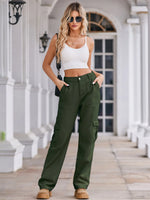 High-Waisted Cargo Jeans