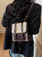 Vintage Style Buckle Backpack Bag