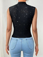 Glitter Surplice Tank