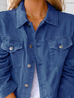 Button Up Long Sleeve Denim Jacket