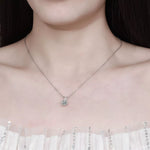 1 Carat Moissanite 925 Sterling Silver Pendant Necklace