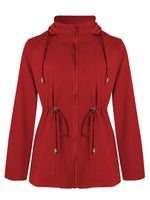 Zip Up Waterproof Hooded Outerwear