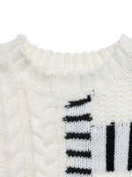 Cable Knit Round Neck Sweater