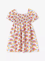 Children's Smocked Puff Sleeve Dress