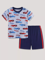 Children's Car Print Tee and Shorts Set