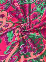 Paisley Print Ruffle Sleeve Mini Dress