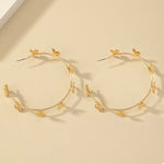 Butterfly Vine Hoop Earrings