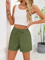 Casual Drawstring Elastic Waist Shorts