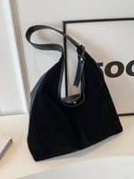 Adjustable Strap Corduroy Shoulder Bag