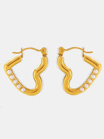 Stainless Steel Heart Earrings