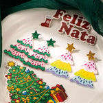 Christmas Tree Dangle Earrings