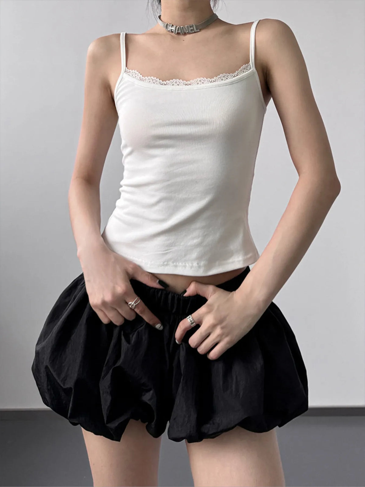 Lace Trim Cami Top