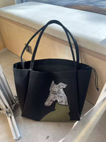 Dog Knit Shoulder Bag